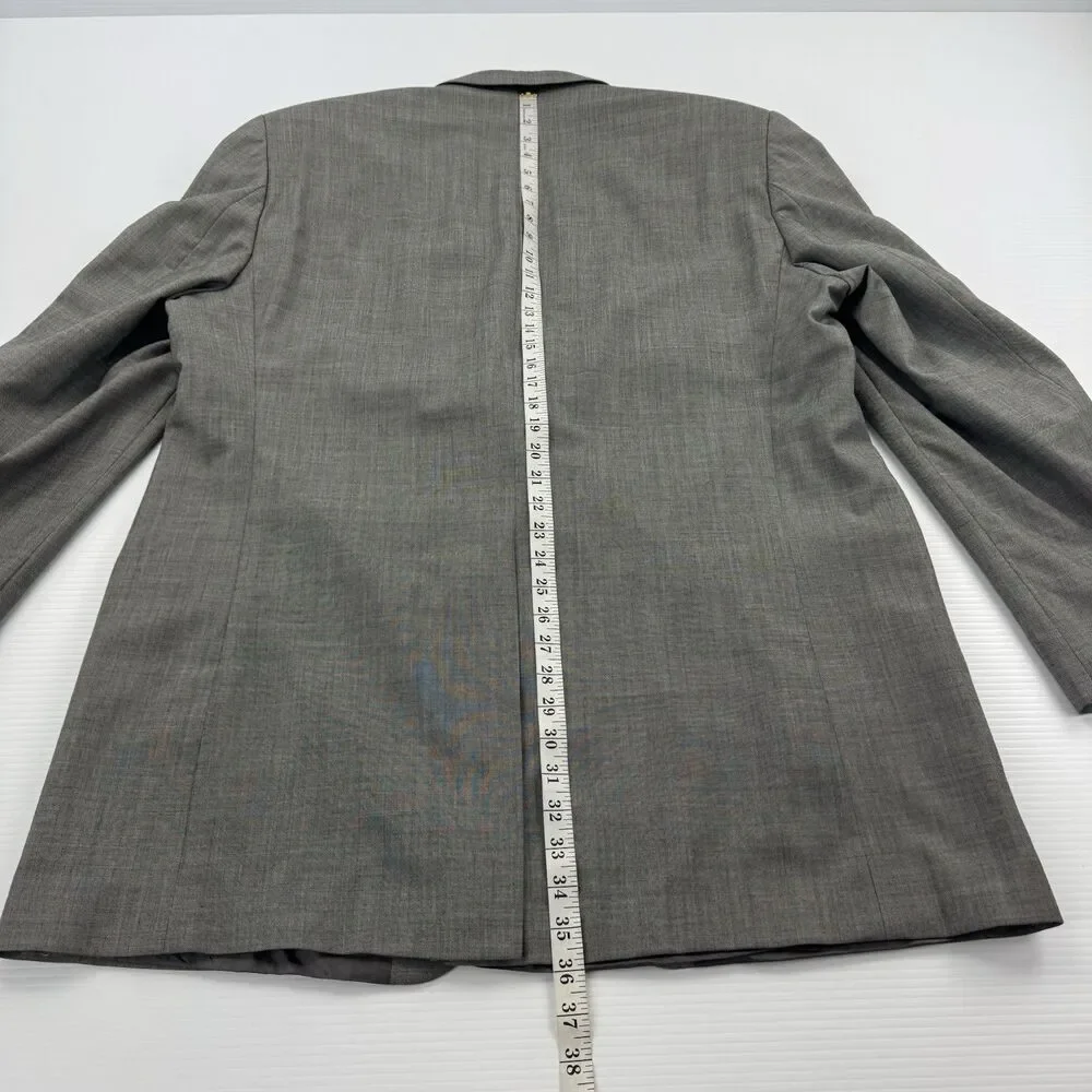 Lauren Ralph Lauren Gray Wool Suit Jacket Blazer Sport Coat 46XL Made Canada